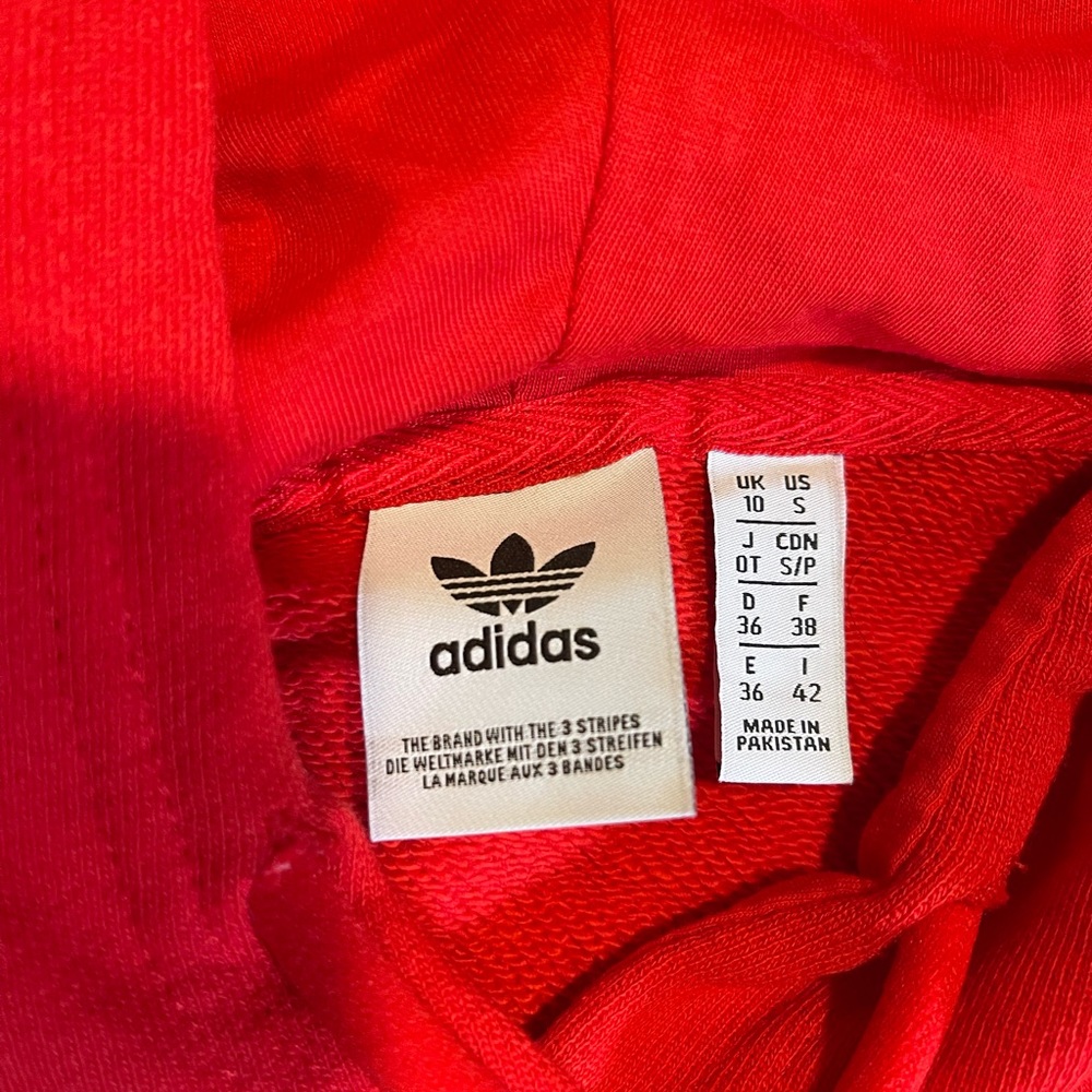 adidas Originals Womens Adicolor Classics Crop Hoodie